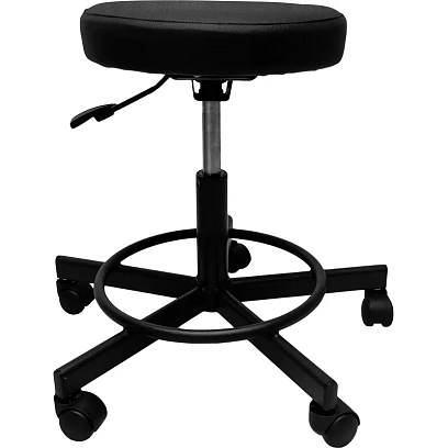 Табурет лабораторный КО _РС01.00.12(РС12-201-02-01) кз чер / крестовина мет