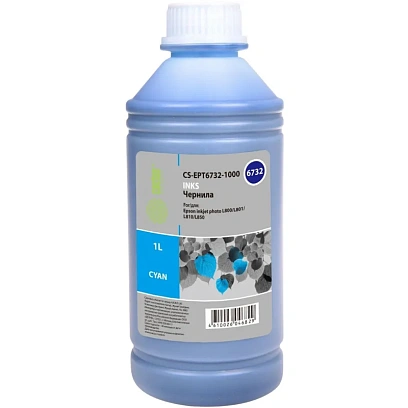 Чернила Cactus CS-EPT6732-1000 T6732 гол. 1000мл для Epson L800