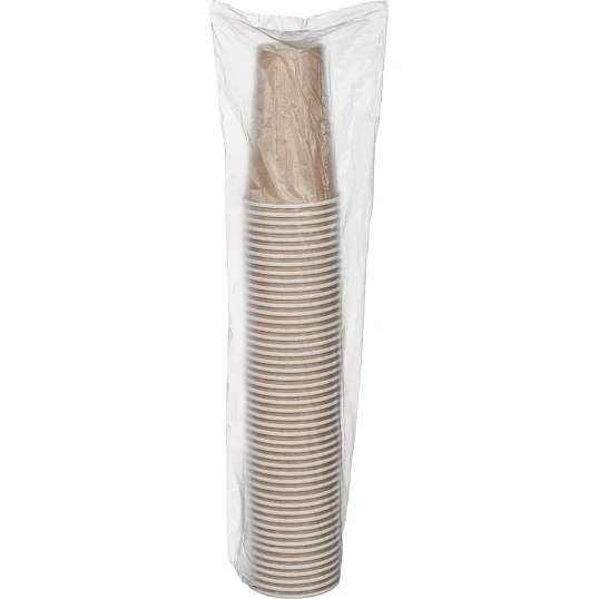Стакан одноразовый бум. 1-сл 400мл 18OZ КРАФТ 1000шт/кор