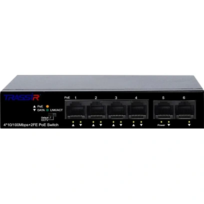 Коммутатор TRASSIR TR-NS1106-60-4POE (4 PoE порта)