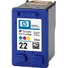 Картридж струйный HP 22 C9352AE цв. для DJ F370/F380/F2180/F4180