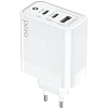 Зарядное устройство сетевое PERO TC17 USB-A QC 3.0 + 2х USB-C PD, 65W белый