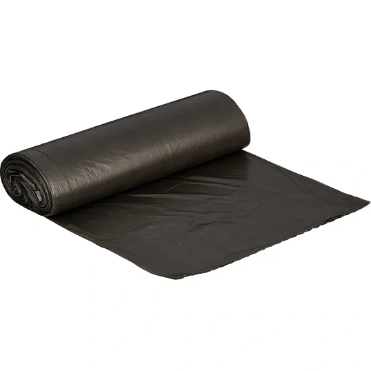 Мешки для мусора ПНД 60л 7мкм 20шт/рул черные 58х68см