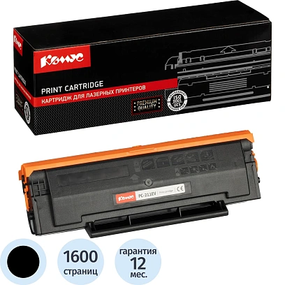 Картридж лазерный Комус PC-211EV чер. для Pantum P2200/M6500