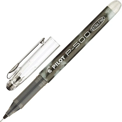 Ручка гелевая неавтомат. PILOT Р-500 жидкие чернила черн 0,3мм Япония