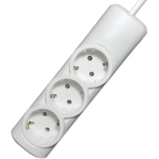 Удлинитель PROGIX PG321 3р/3м/3,5кВт/16А заземление, белый, ПВС3х1.5