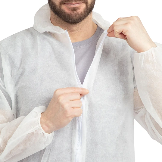 Комбинезон одноразовый Каспер Комус белый 30 г/кв.м (р.5XL), 10шт/уп