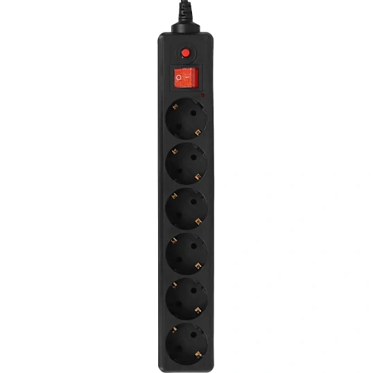 Сетевой фильтр Buro 600SH-3-B 3м (6 розеток) черный