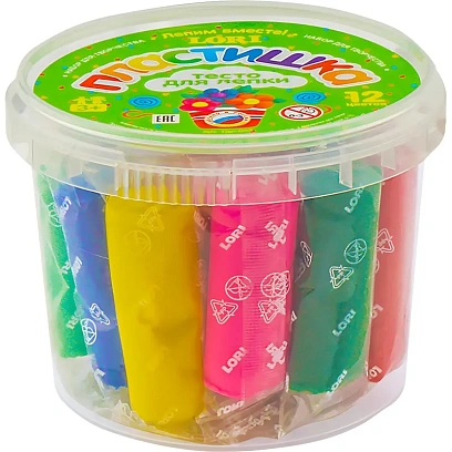 Набор для лепки, тесто №3 12цв. Тдл-003