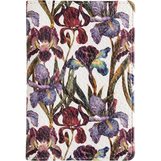 Обложка для паспорта FLORA.Ирисы 3-620/04