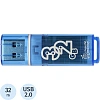 Флеш-память Smartbuy Glossy, 32Gb, USB 2.0, гол, SB32GBGS-B