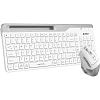 Набор клавиатура+мышь A4Tech Fstyler (FB2535C ICY WHITE) клав,мышь:бел/сер