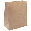 Пакет бумажный 220х120х290 мм, 50 гр/м2, прям.дно,крафт, 1000 шт/уп