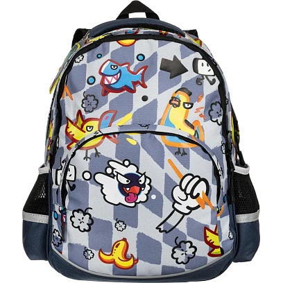 Рюкзак Комус Класс Стикеры, 2 отд, эргон