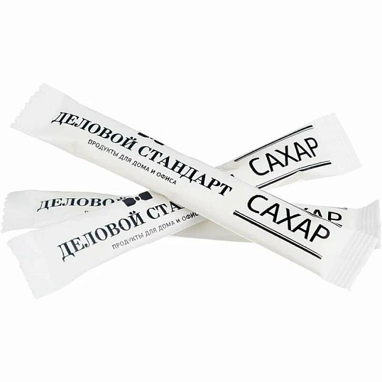 Сахар порционный в стиках Деловой стандарт белый 5г (2000шт/уп)