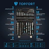 Набор инструмента TOPFORT 94 предметов  1/4 и 1/2