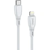 Кабель PERO DC11 PD Type-C to Lightning, 27W, 1m, White