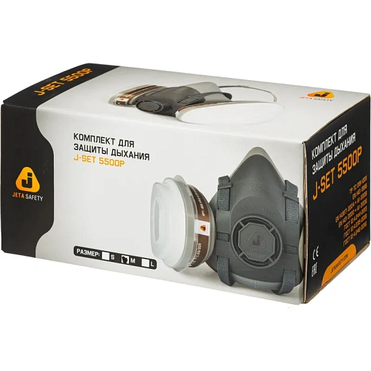 Комплект защитный JetaSafety5500P(перч,п/маска,фильтр,предфильт,держат) р.М
