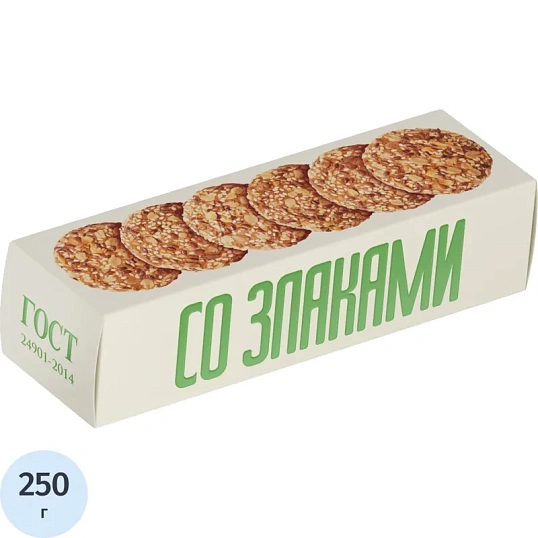 Печенье Полет Овсяное классическое со злаками, 250г