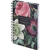 Тетрадь общая, BS, А5, 120л., клетка, твердый, спираль. Flora, букет N4203