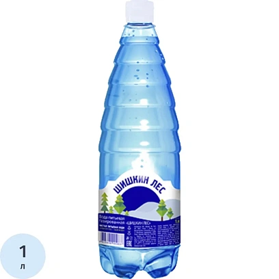 Вода питьевая Шишкин Лес газированная пэт, 1л