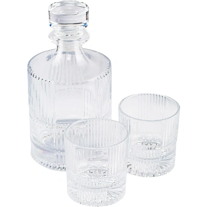 Набор DANDY(штоф 1л+2 стакана для виски 290мл)