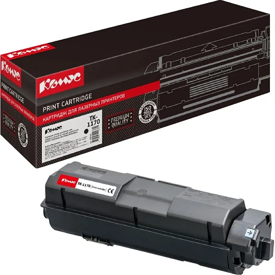 Картридж лазерный Комус TK-1170 чер. для Kyocera Ecosys M2040 (чип)