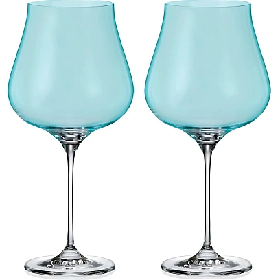 Набор бокалов для красн вина LIMOSA Бирюзовая чаша, 740мл 2шт, БСС0566