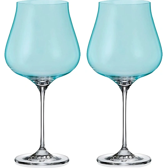 Набор бокалов для красн вина LIMOSA Бирюзовая чаша, 740мл 2шт, БСС0566