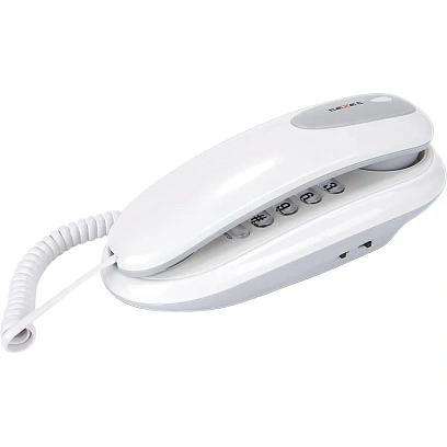 Телефон проводной teXet TX-236 светло-серый