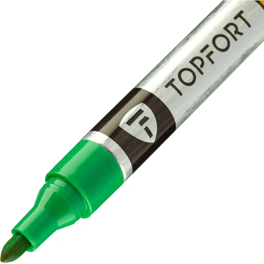 Маркер для металла TOPFORT MetalPro 1-3 мм зеленый