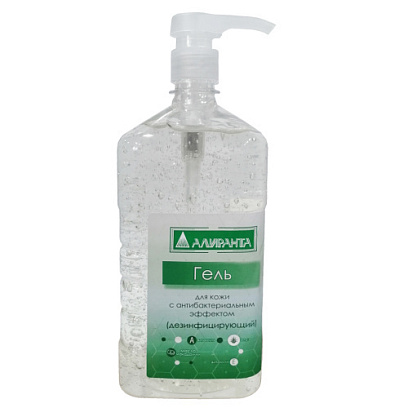 Гель с антибактериальным эффектом кожный антисептик 1000 мл АЛИРАНТА 20024