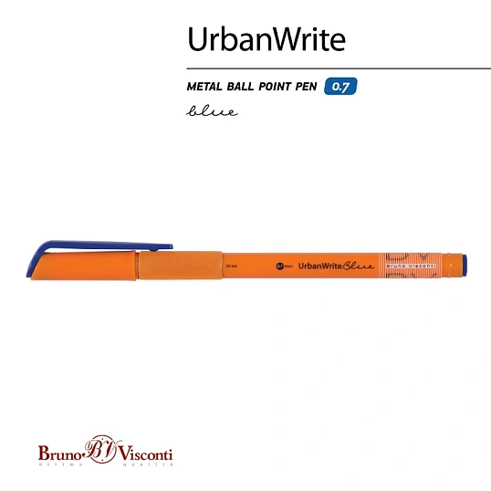 Ручка шариковая неавтомат. UrbanWrite.Summer масл,0,7мм,синяя 20-0318/31
