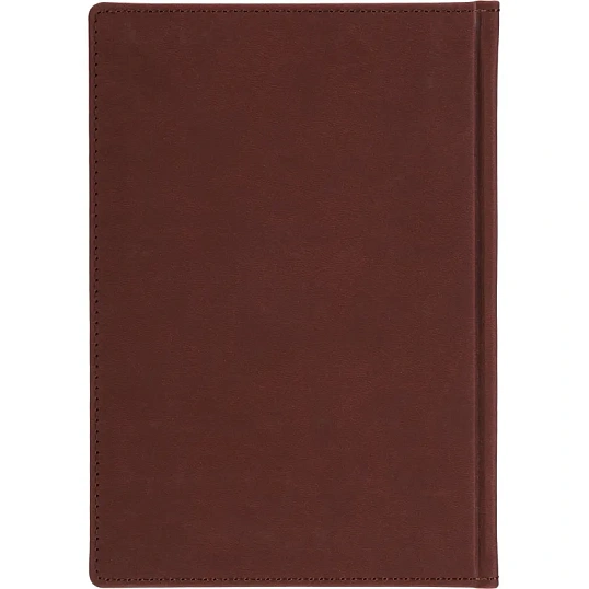Ежедневник датированный 2026 А5+ VELVET бордовый 3-123/02
