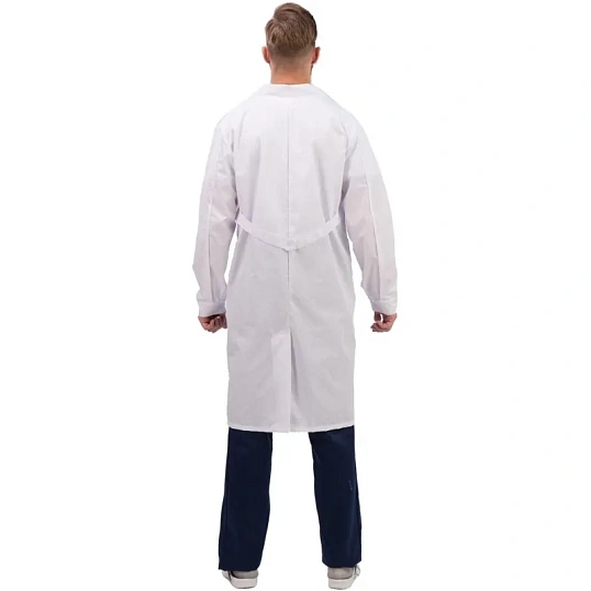 Халат для медицинского персонала муж. м04-ХЛ цв.бел. (р.60-62) 170-176