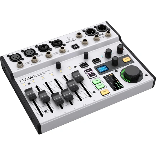 Микшерный пульт Behringer FLOW 8, цифровой, 8 кан, USB, Bluetooth