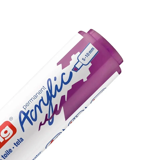 Маркер акриловый Edding 5000/910.скош.нак. 5-10 мм. Цвет Ягодный