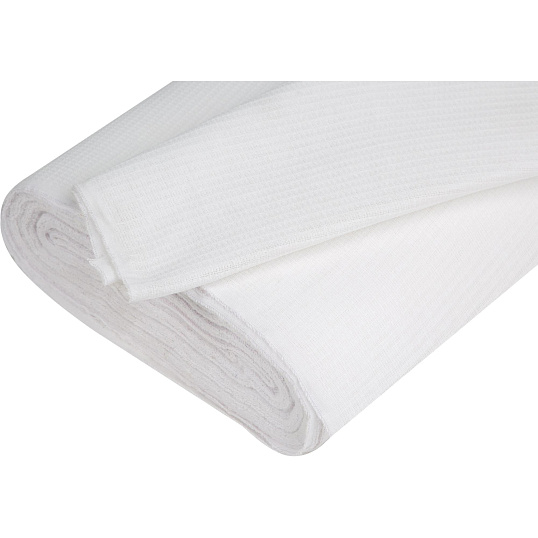 Полотно техническое вафельное отбеленное, рулон 0,45х60м, пл. 200 г/м2_Узб