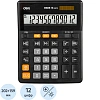 Калькулятор настольный ПОЛНОРАЗМ. Deli EM888, 12-р,дв.пит, 202х159мм,черн
