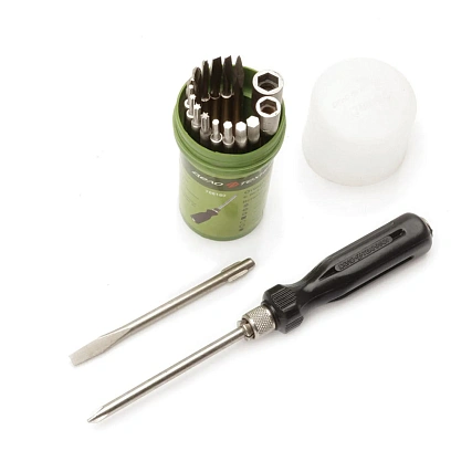 Отвертка Дело Техники цанговая со вставками шлиц 3,5,6 мм; 18 пр. (708180)