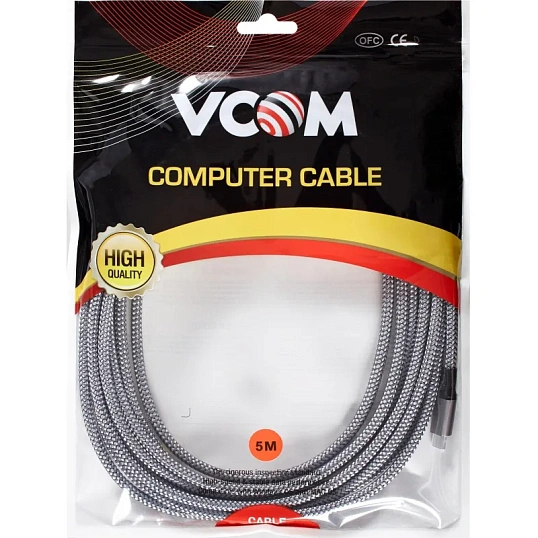 Кабель VR USB3.2 Gen1 CM/CM 5GBs для Oculus 5м, VCOM (CU414M-5.0)