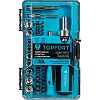 Отвертка с набором бит, обычные + точные, 49 предметов TOPFORT (580149)