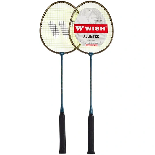 Набор бадминтонный WISH Alumtec  550 (2 ракетки), синий 1/25,УТ-00010005