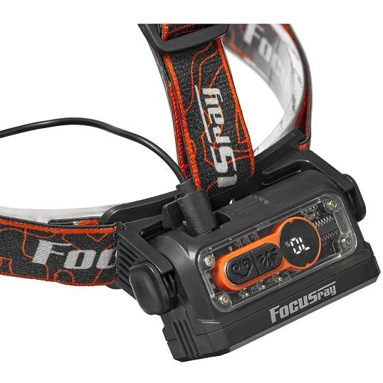 Фонарь налобный FOCUSray 1322 акку 18650 1200мАН 200люмен ,цифровой дисплей
