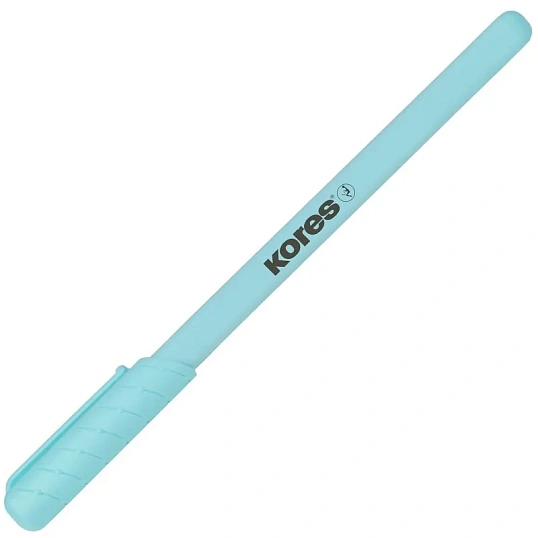 Ручка шариковая неавтомат. KORES Pastel K0R-M,син,масл,асс. 37086