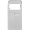 Флеш-память Kingston 128Gb DataTraveler Micro(DTMC3G2/128GB)USB3.0 сереб