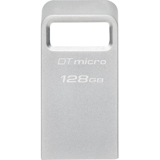 Флеш-память Kingston 128Gb DataTraveler Micro(DTMC3G2/128GB)USB3.0 сереб