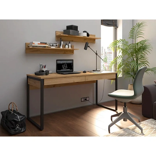 Стол компьютерный IN_Homeoffice НК 1600x600x769 Дуб натуральный