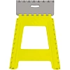 Стремянка -табурет пластик большая складная Color-X серо-желтая