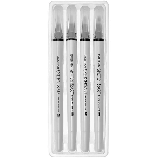 Ручка -кисть Sketch&Art 4шт/наб 36-0030